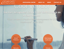 Tablet Screenshot of cedargate.com
